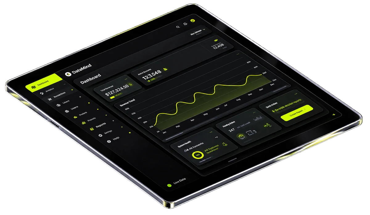 Product dashboard redesigned by Interfacet